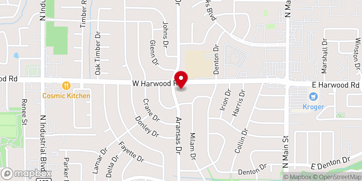 Map showing location of Foundation Baptist Church