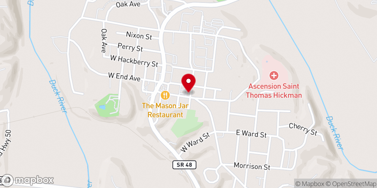 Map showing location of Little Hands at Hope on the Square