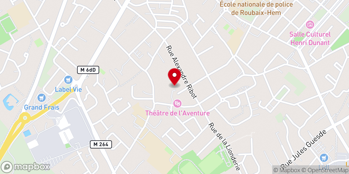 Map showing location of Paroisse catholique de la Bonne-Nouvelle