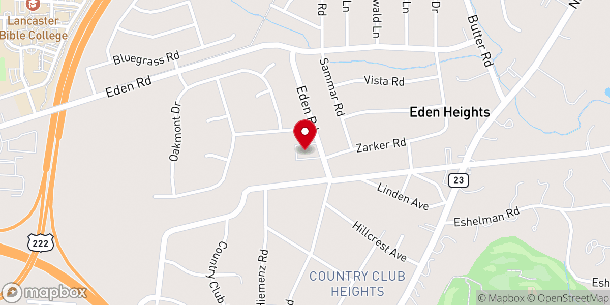 Map showing location of Harvest Bible Church