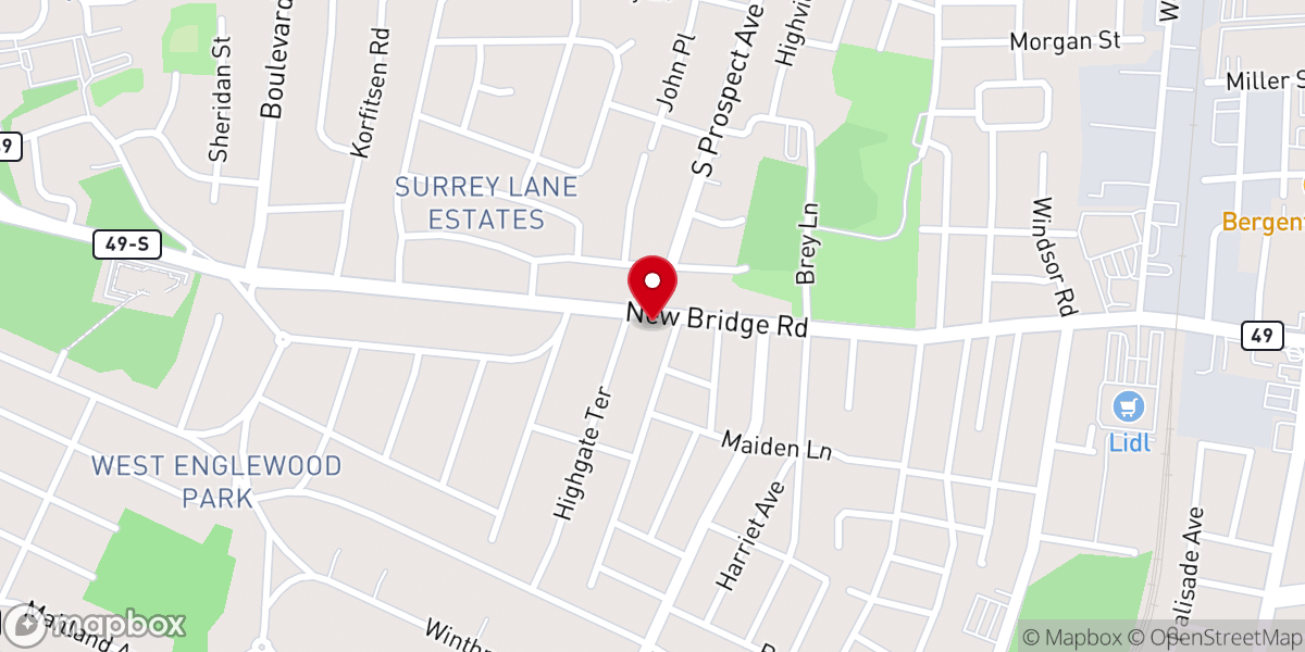 Map showing location of Iglesia Pentecostal La Trinidad