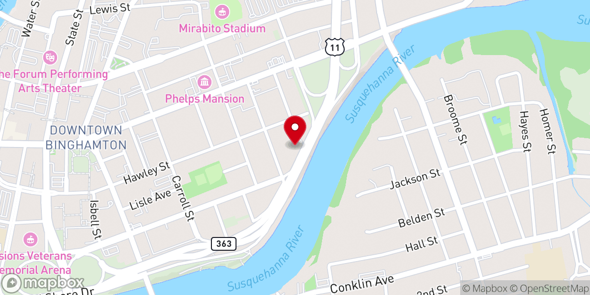 Map showing location of Berean Bible Fellowship Church
