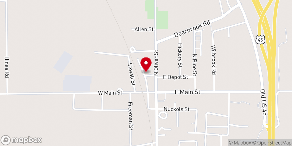 Map showing location of Redeemed By God Ministries