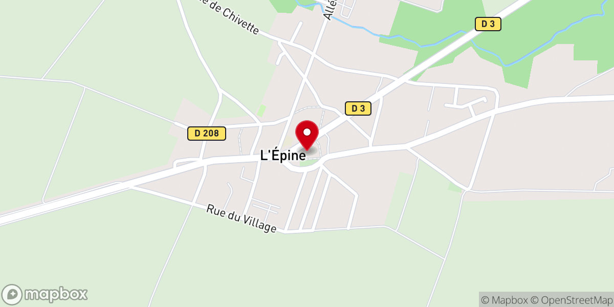 Map showing location of Basilique Notre-Dame de L'Épine