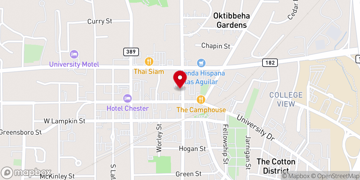 Map showing location of The Episcopal Church of the Resurrection