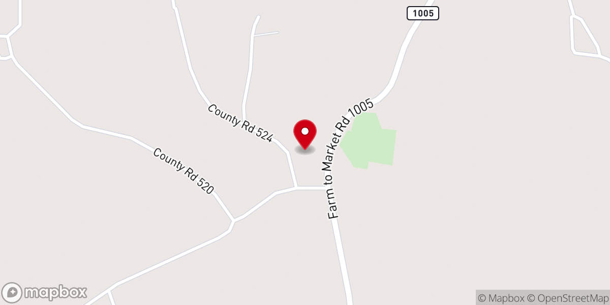 Map showing location of Spring Hill Church
