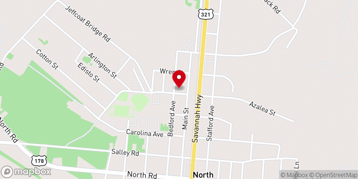 Map showing location of St.Dorcas Baptist Church