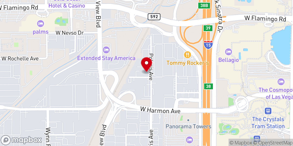 Map showing location of Victory Outreach Church Of Las Vegas