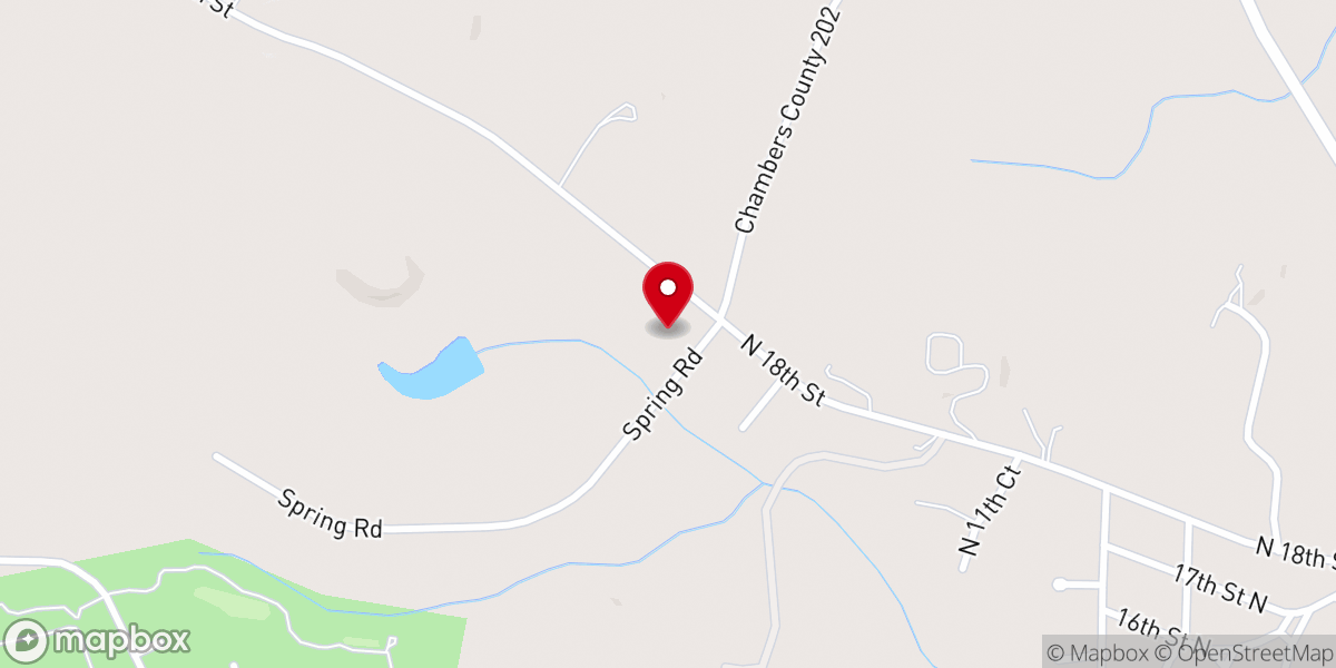 Map showing location of Spring Road Christian Church