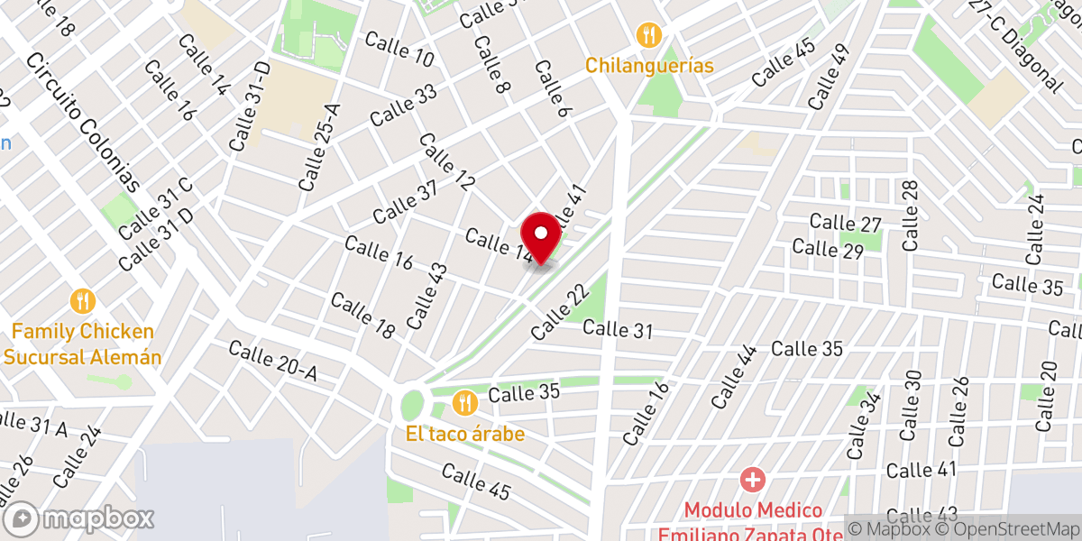 Map showing location of Inmaculado Corazón de María