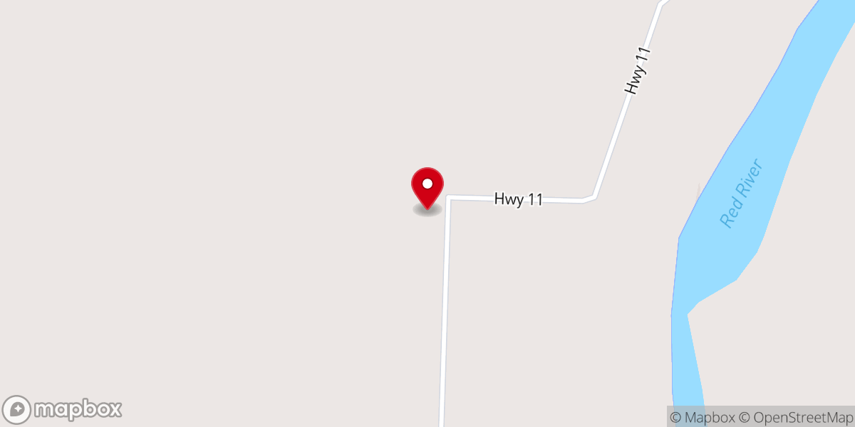 Map showing location of West Tract Church