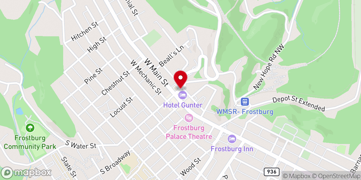 Map showing location of Trinity