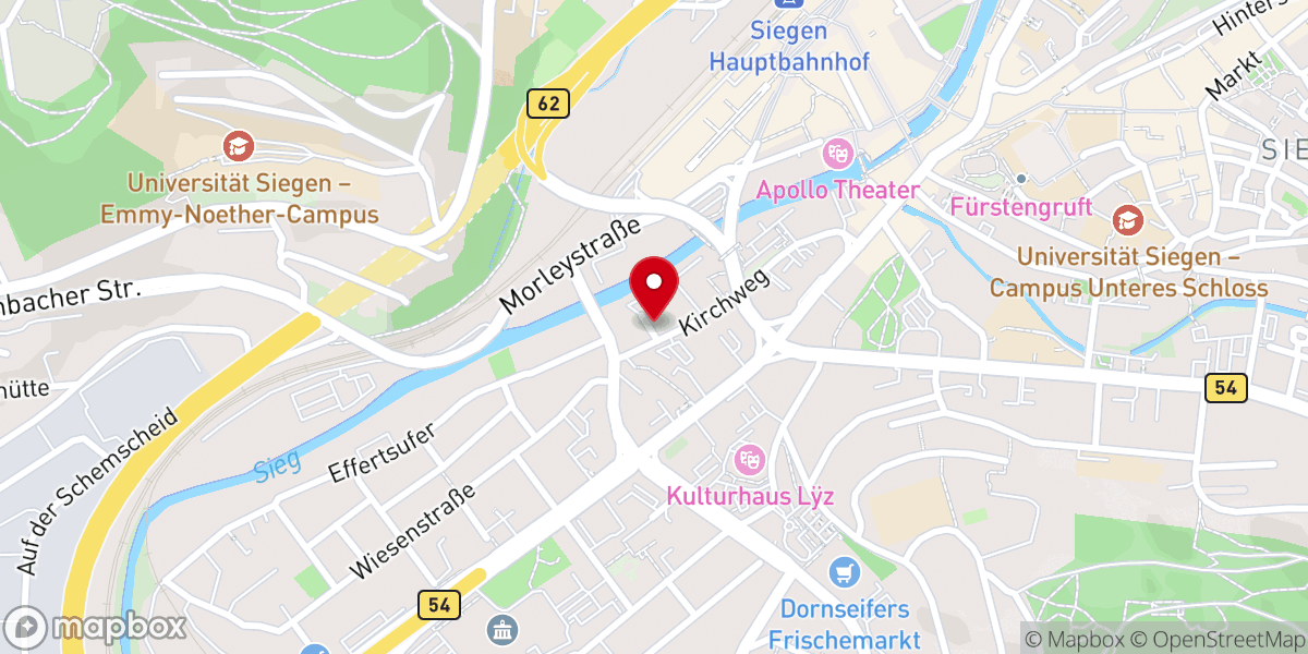 Map showing location of Stadtmission Hammerhütte