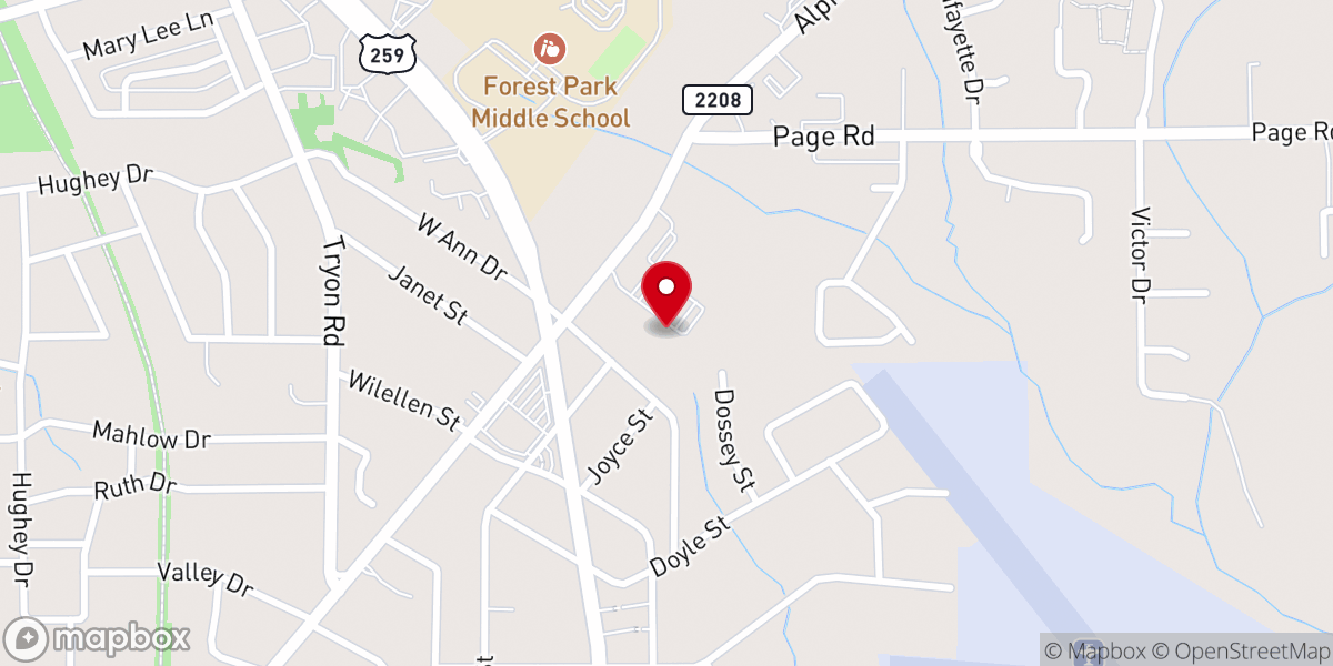 Map showing location of Lifebridge Christian Center