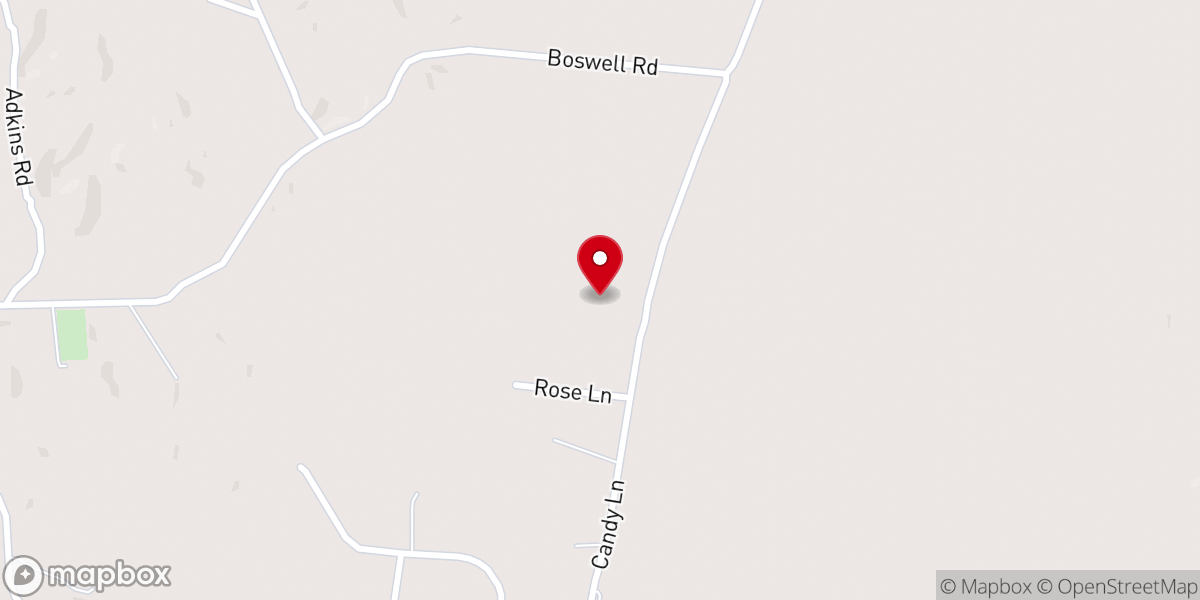 Map showing location of Rose of Sharon Campground Church