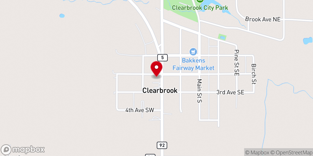Map showing location of First Baptist Church