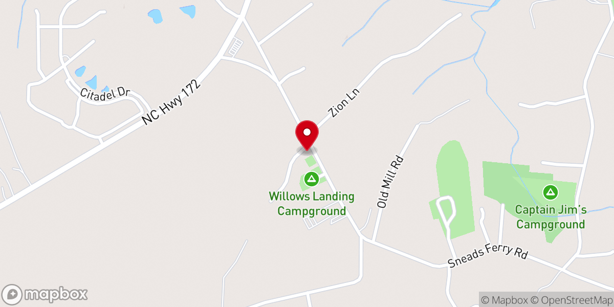 Map showing location of Jenkins Chapel Missionary Baptist Church