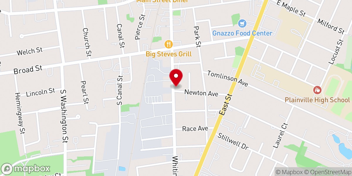 Map showing location of Redeemer's AME Zion Church