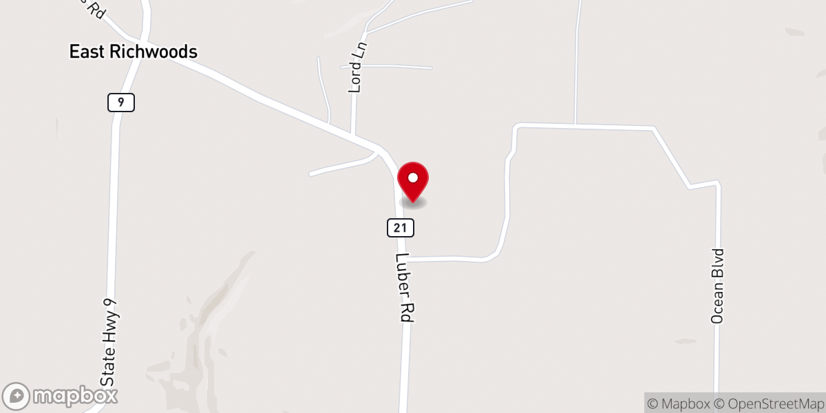 Map showing location of Richwoods Mennonite Church