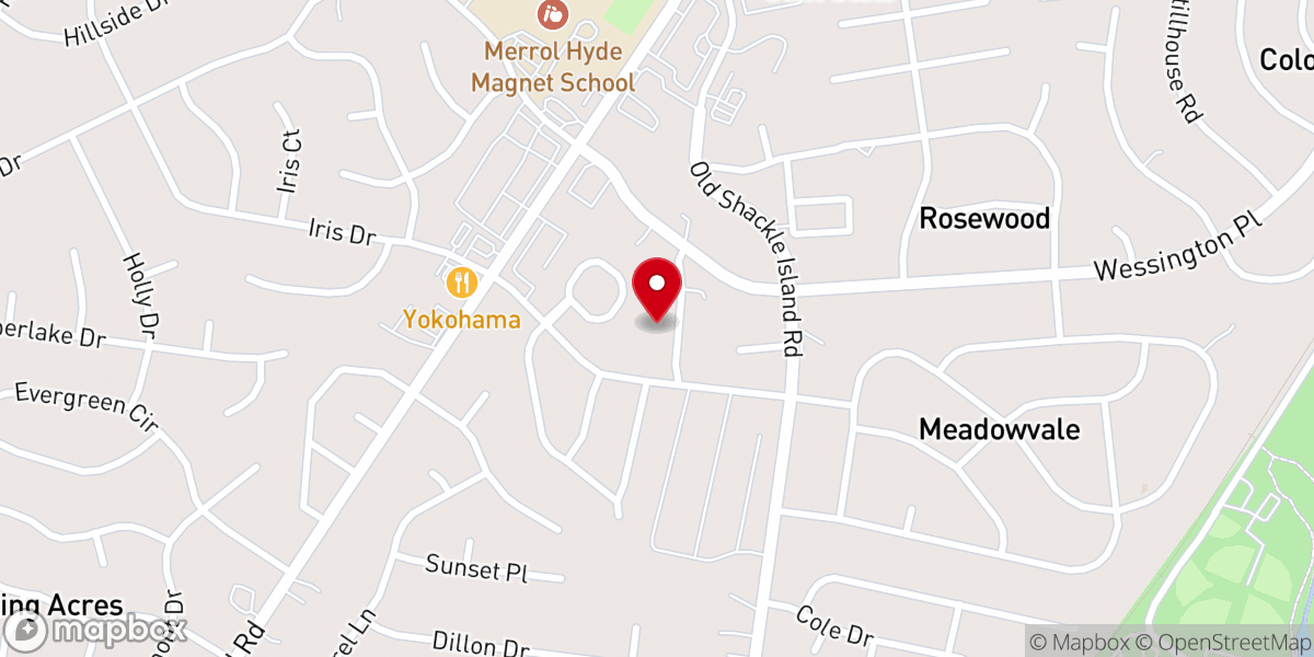 Map showing location of Grace Missionary Baptist Church