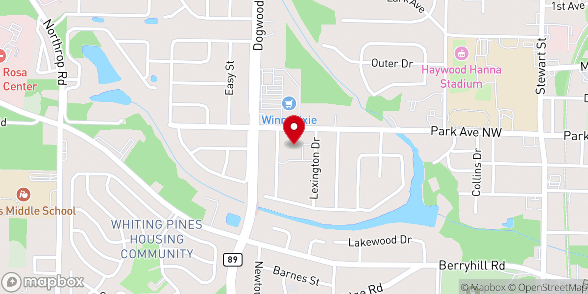 Map showing location of St Rose of Lima Catholic Church