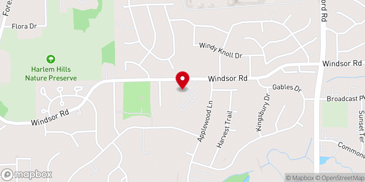 Map showing location of Redeemer Church Rockford