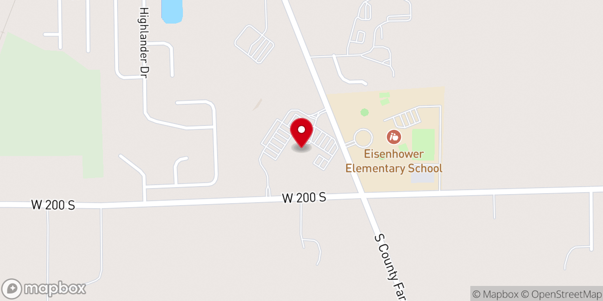 Map showing location of Warsaw Community Church