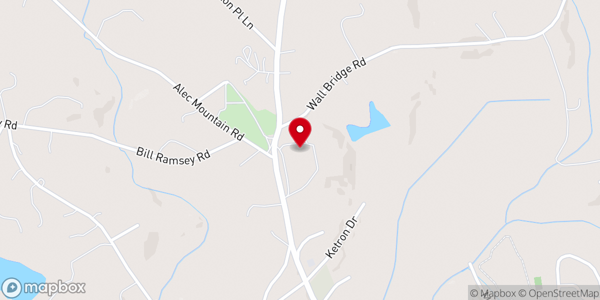 Map showing location of Bethlehem Baptist Church