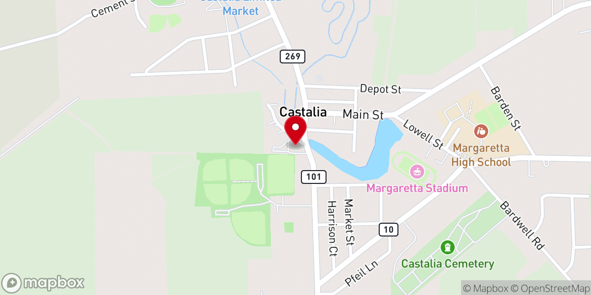 Map showing location of Grace Lutheran Church