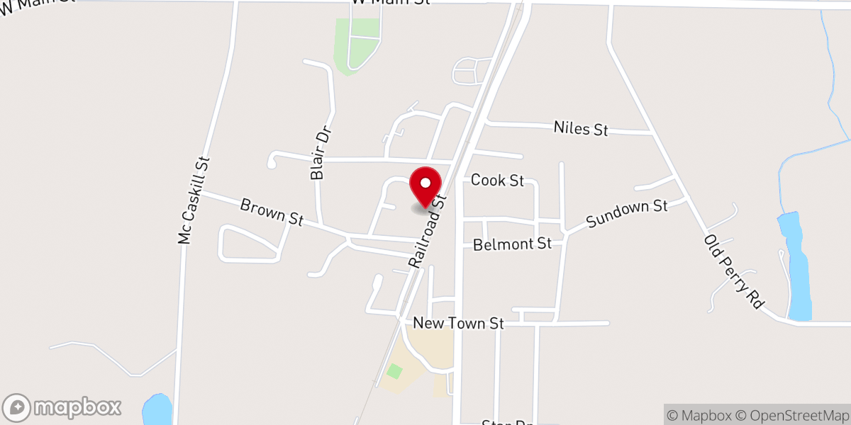 Map showing location of St John Ame