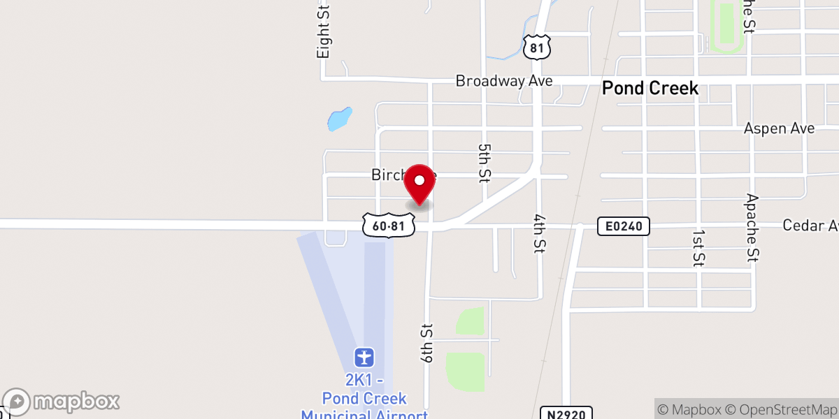 Map showing location of St. Joseph's Catholic Church