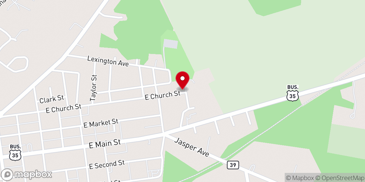Map showing location of The House of Deliverance Church