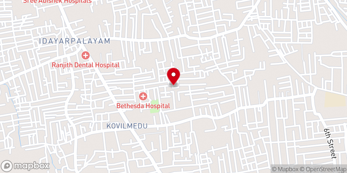 Map showing location of C.S.I Holy Redeemer's Church