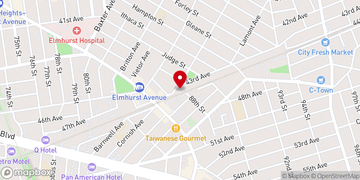 Map showing location of Indonesian Pentecostal Church Ebenezer