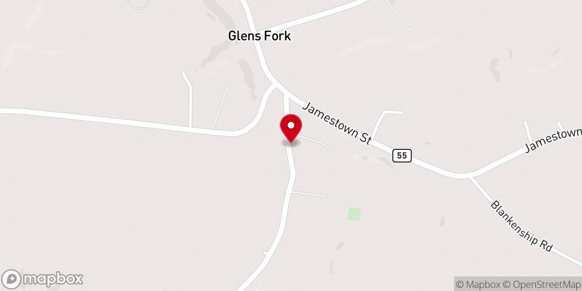 Map showing location of Glens ForK UMC