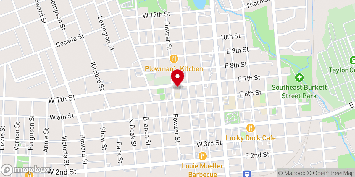 Map showing location of Saint Paul Lutheran Church