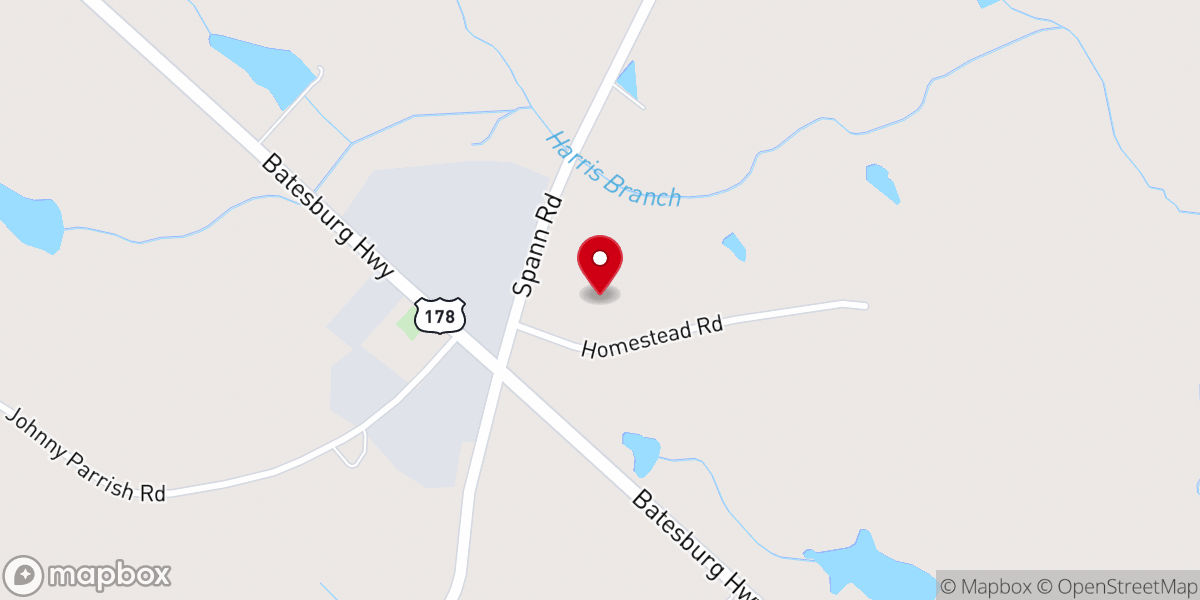 Map showing location of Hope Chapel of Carolina