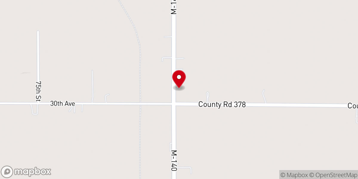 Map showing location of Covert Community Church