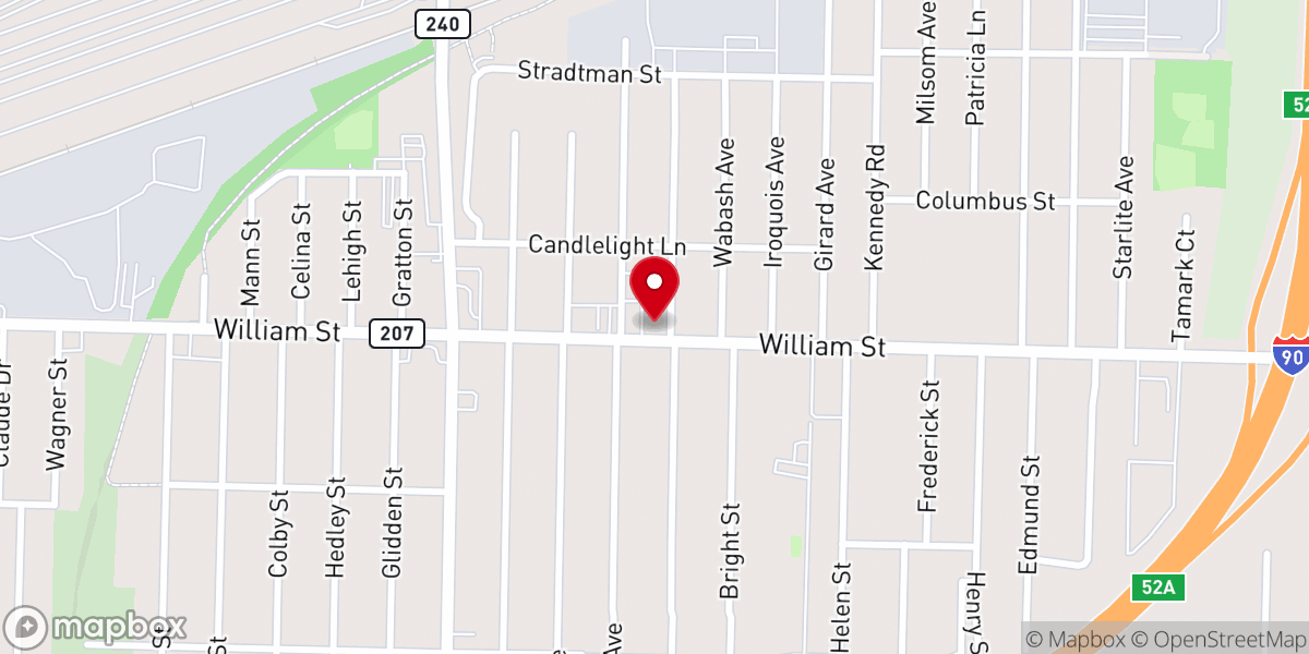 Map showing location of St Josaphat Catholic Church