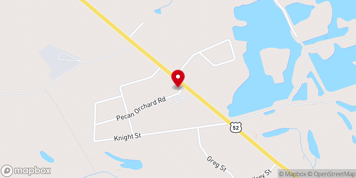 Map showing location of Cheraw Church of God