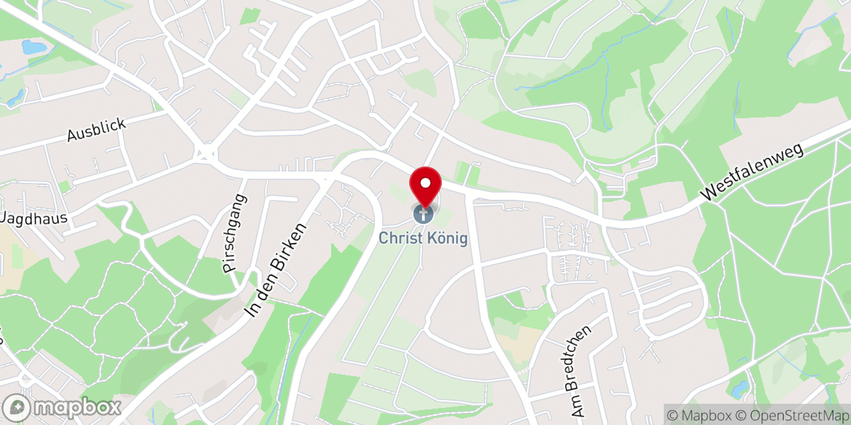 Map showing location of Kirche Christ König