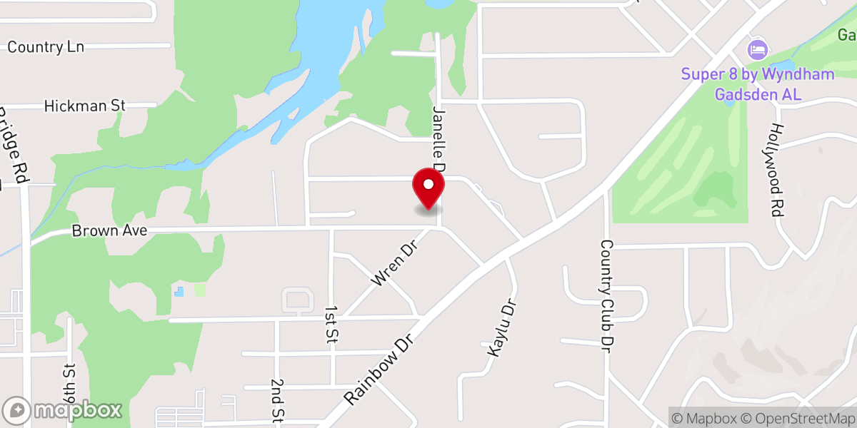 Map showing location of Episcopal Church of the Resurrection