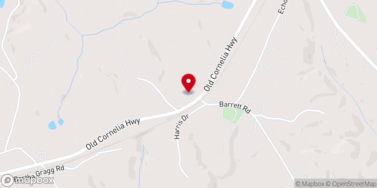 Map showing location of Enon Baptist Church (Alto)