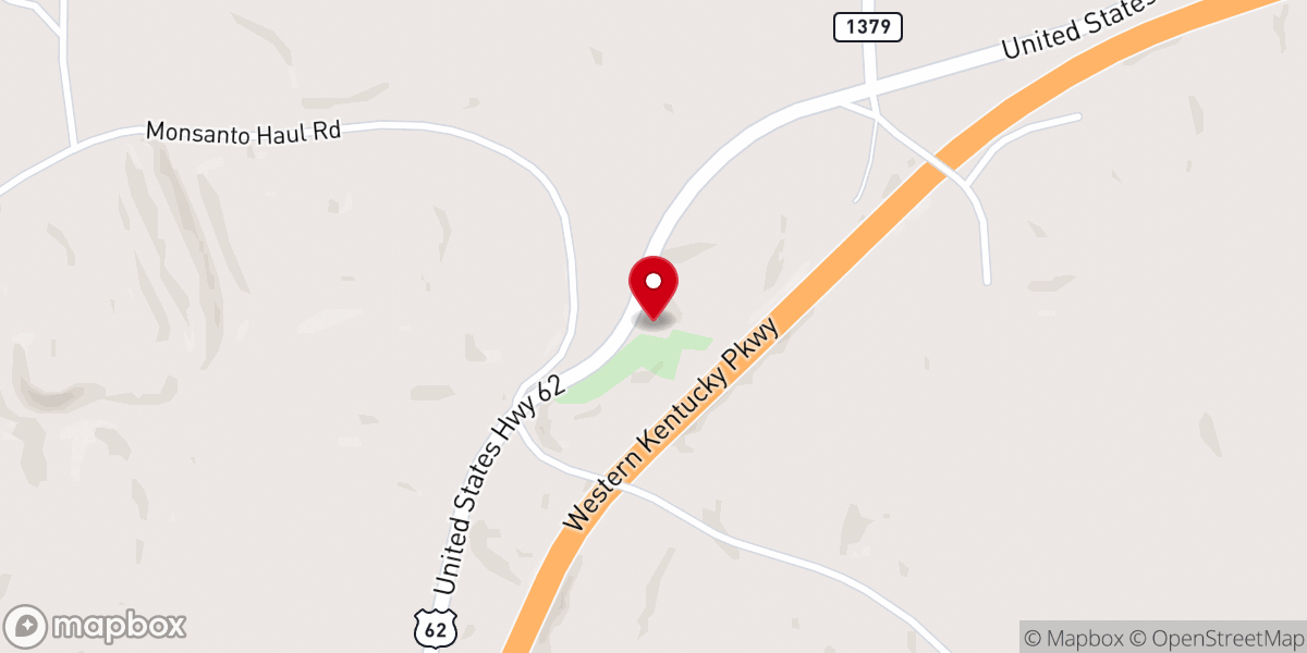 Map showing location of Nelson Creek Missionary Baptist Church