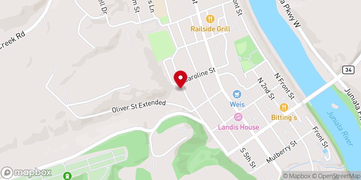 Map showing location of Newport Assembly of God Church