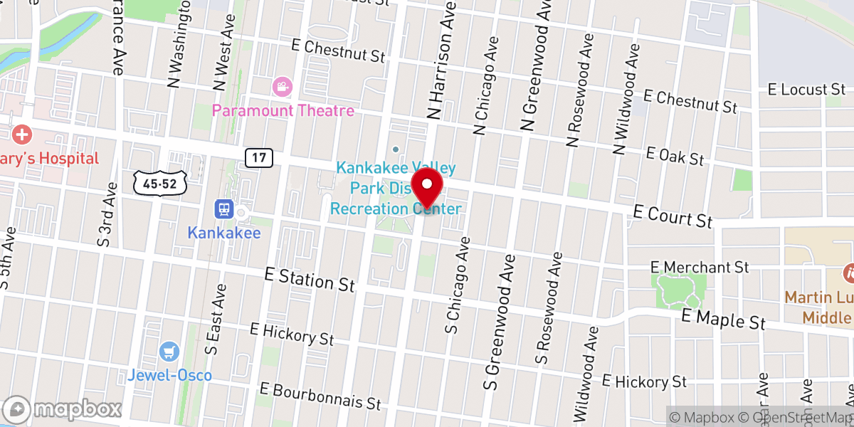 Map showing location of Asbury United Methodist Church