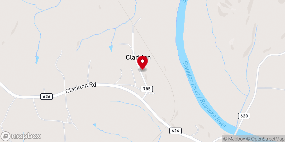 Map showing location of Saint Thomas Church