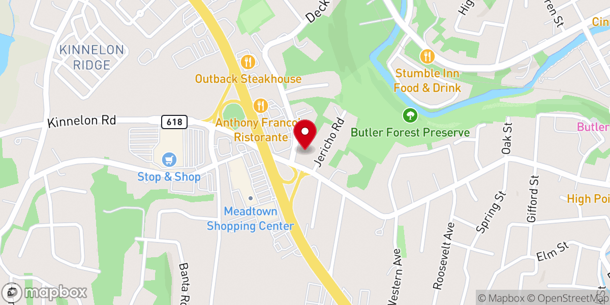 Map showing location of Butler Church of the Nazarene