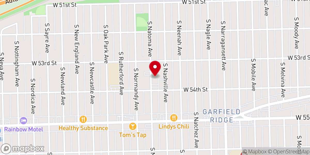 Map showing location of St. Daniel the Prophet School