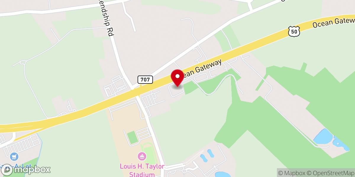 Map showing location of The Worship Center